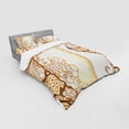 thumbnail image 2 of Ambesonne Ocean Bedding Set 4 Pcs, Seahorse Exotic Fishes, Queen, Cream Brown, 2 of 2