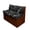 Black Marble Pattern, variant on XYZCANDO RV Booth Seat Covers, Compatible with Furniture Camper, RV Dinette Cushion Covers for Booth Seats RV Sofa Washable, Teal Marble