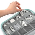 thumbnail image 4 of PAVILIA Travel Cord Organizer Case, Electronics Organizer Bag, Teal Blue, 4 of 7