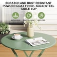 thumbnail image 4 of Emorefun Foldable Patio Set, 3 Piece Small Bistro Set with Round Table for Outdoor & Indoor, Green, 4 of 7