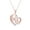 Rose Gold, variant on Kainuan Mothers Day Gift Necklace Heart Pendant for Mom Women Birthday Thanksgiving Christmas Gifts From Daughter