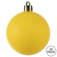 thumbnail image 3 of Vickerman 2.4" Yellow Matte Ball Ornament, 24 per Bag, 3 of 6
