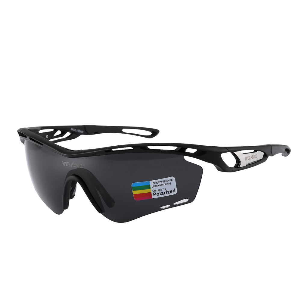 Polarized UV Protect Windproof Sports Sunglasses With 2 Interchangeable Lenes 5M 