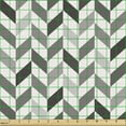 thumbnail image 2 of Ambesonne Chevron Fabric by the Yard Upholstery, Geometric Style Angled Line, 1 Yard, Multicolor, 2 of 5