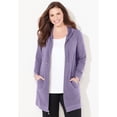 thumbnail image 3 of Catherines Women's Plus Size Cloud Knit French Terry Zip-Front Hoodie, 3 of 4