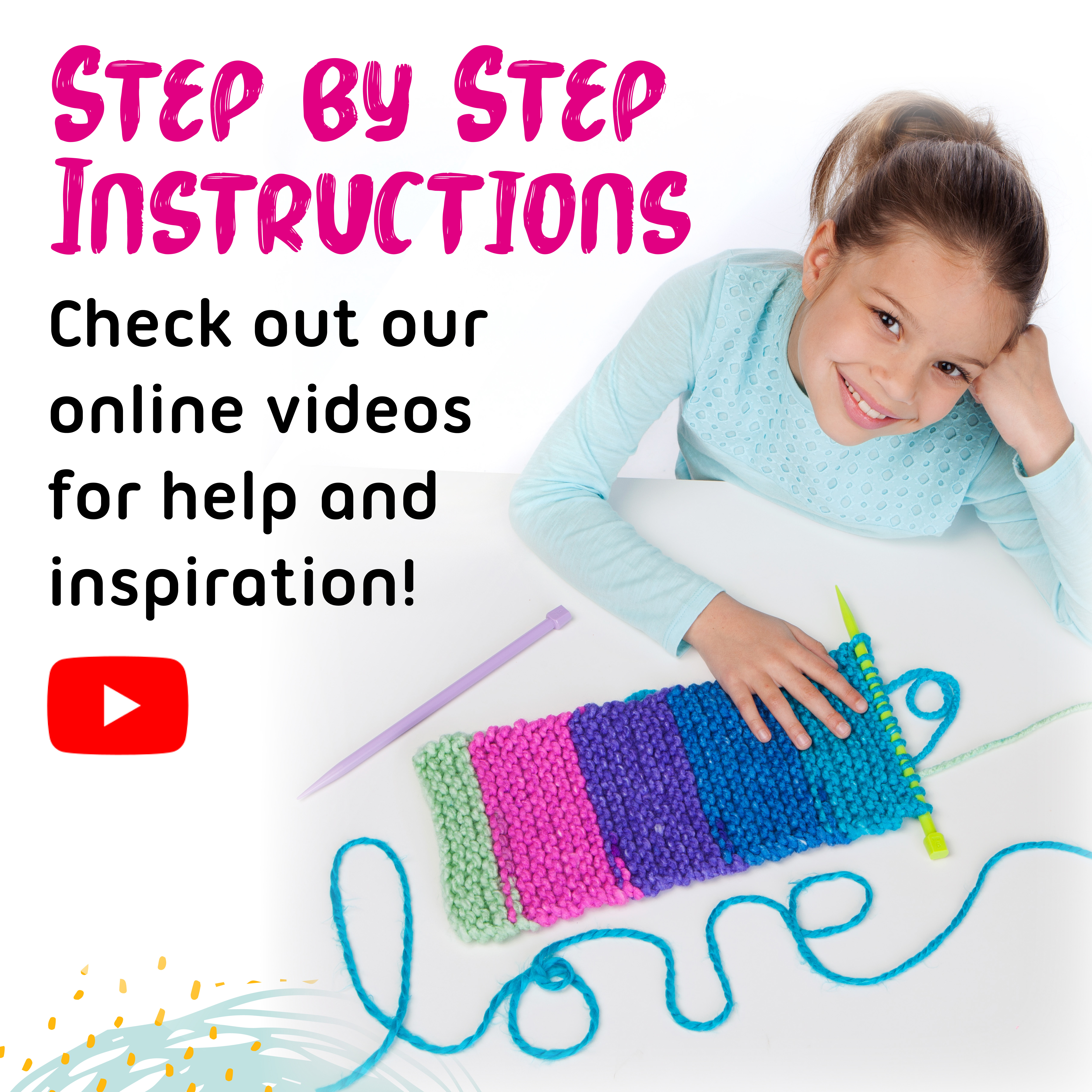 Creativity for Kids Learn to Knit Scarf Kit photo 4