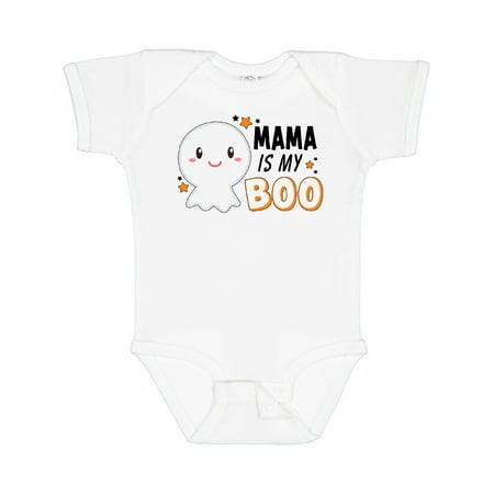 

Inktastic Mama is My Boo with Cute Ghost Boys or Girls Baby Bodysuit