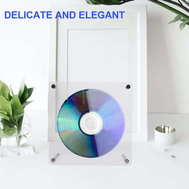 unbranded Soporte De Cd Hecho De Acrílico Transparente Para En Hogar Y Oficina