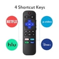 thumbnail image 4 of 2Pcs Replacement Remote Control Compatible for Roku TV,Universal Remote Fit for Hisense/Onn/TCL/Sharp/Element/Philips/Hitachi/JVC/RCA/Insignia/Sanyo/LG RokuSeries Smart TVs (Not for RokuStick & Box), 4 of 7