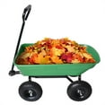 thumbnail image 5 of Garden Dump Cart, 55L Capacity Camping Wagon with 10 Inch Pneumatic Tires, Outdoor Wagon with 180° Rotating Handle, Quick Release Heavy Duty Yard Cart for Lawn and Garden, 5 of 7