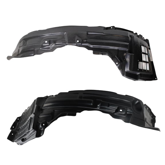 TRQ Front Inner Fender Liner Set Fits Select 2008-2015 Mitsubishi Lancer MI1248125 MI1249123