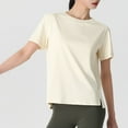 thumbnail image 4 of Short Sleeve Shirts for Women, Workout Crop Tops Oversized Tshirts for Women Drop Shoulder Cotton Short Sleeve Tees Boxy Yoga Shirts 2026, 4 of 9