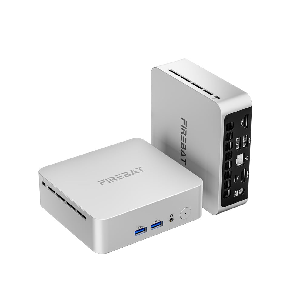 FIREBAT R2 Mini PC AMD Ryzen5 3500U 16GB DDR4 512GB SSD Windows 11 WiFi 5 2-Screen 4K