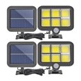 thumbnail image 1 of Kuymtek 2 uds COB 120LED Sensor de movimiento Solar luz de pared al aire libre impermeable lámpara de patio Kuymtek Iluminación del hogar multifuncional, 1 of 9