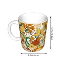 thumbnail image 2 of Yiaed 70s Groovy Hippie Print Ceramics Coffee,Large Handle Design,Extra Large Tea and Coffee Cup for Office and Home Mugs, 2 of 6