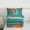 Cyan Orange, variant on jejeloiu Football Game Twin Comforter Sets,Gray Green Bedding Set For Teens Reversible 2 Pieces