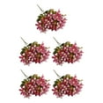 thumbnail image 2 of Transemion 1/2/3/5 Realistic Appearance Artificial Flower Low Maintenance For Life Elegant Mini Lily3 5PCS, 2 of 6