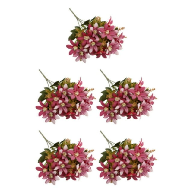 kurtrusly 1/2/3/5 Realistic Appearance Fake Flower Decoration For Life Long-lasting Durability Mini Lily3 5PCS