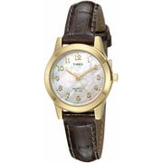 Timex Women's Essex Avenue Brown Croco Pattern Leather Strap Watch