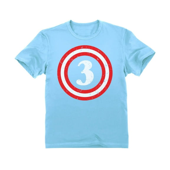 Tstars Boys Unisex 3rd Birthday Gift Shirt Birthday Gift for 3 Year Old Captain Birthday Shirts for Boy Graphic Tee for Three Years Old B Day Birthday Party Toddler Infant Kids T Shirt