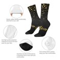 thumbnail image 4 of Fotbe Happy New Year Calcetas Largas con Estampado para Hombre y Mujer – Calcetas de Compresión Transpirables y Elásticas, Viajar y Uso Diario Talla 5-11, 4 of 6