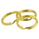 thumbnail image 2 of 100 piezas de anillos de llavero divididos, conectores de bucle para hacer bricolaje Oro, 2 of 8