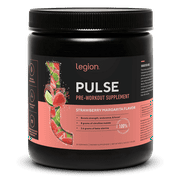 Legion Athletics Pulse Pre-Workout Supplement, Tropical Punch, Naturally Sweetened With No Added Sugar, 350mg Caffeine, 20 Servings, High Performance Energy & Focus Powder