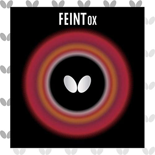Butterfly Feint OX Table Tennis Rubber Sheet - No Sponge (OX) - Red or Black - 1 Long Pips Table Tennis Rubber Sheet - Professional Table Tennis Rubbers