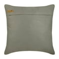 thumbnail image 3 of Pillow Case Covers, Silver Shams, Metallic Silver Solid Club & Lounge Theme Pillow Shams, 24x24 inch (60x60 cm) Pillow Shams, Square Faux Leather Pillow Shams - Silver Leather Strokes, 3 of 3