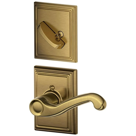 Schlage F59-Fla-Add-Lh Flair Left Handed Single Cylinder Interior Pack - Brass