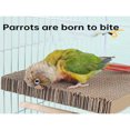 thumbnail image 1 of Dosaele 1pc Parrot Chewing Toy  Large Size Corrugated Paper Birdcage Platform Resting Place  Fun And Entertaining  With Monk  Sun  Mysterious Phoenix  Tiger Skin And Peony Design, 1 of 1