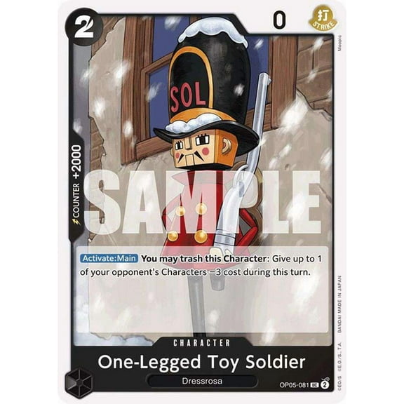 One Piece Premium Booster Uncommon One-Legged Toy Soldier OP05-081 (Reprint)