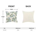 thumbnail image 3 of Blue Green Floral Pillow Covers 18x18 Inch Set of 2 Outdoor Blue Hydrangea Floral Throw Pillows Decorative Spring Summer Vintage Flower Pillowcase Linen Cushion Cases for Bed Sofa Couch, 3 of 5