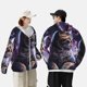 thumbnail image 4 of Balery Purple Moon Cat Sudadera ligera de manga larga con capucha y protección solar UPF 50+ para hombre y mujer, ideal para pesca y running-Medium, 4 of 7