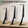 thumbnail image 3 of Universal TV Stand Tabletop for 27 to 65 inch LCD Flat Screen TV,Max 800 x 400mm, Height Adjustable Base Holds up 88lbs, 3 of 5