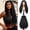 Natural Black2, variant on Queentas Curly Headband Wigs for Women,Synthetic Headband Wig Deep Wave Wigs Glueless Short Natural Black 16Inch