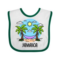 Inktastic Summer Vacation in Jamaica Boys or Girls Baby Bib