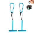 thumbnail image 3 of 2Pcs Fly Fishing Tippet Spool Holder T-Shape Aluminum Alloy Fishing Reel Rack, 3 of 5