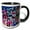 Black/White, variant on 3drose, Colorful Handle Bars. Choose Your Scooter. Funny Abstract, 11oz Two-tone Green Mug