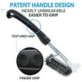 thumbnail image 5 of Kona Grill Brush with Speed/Scrape Scraper, Bristle Lock, 18" Flex Grip Handle, 5 of 5