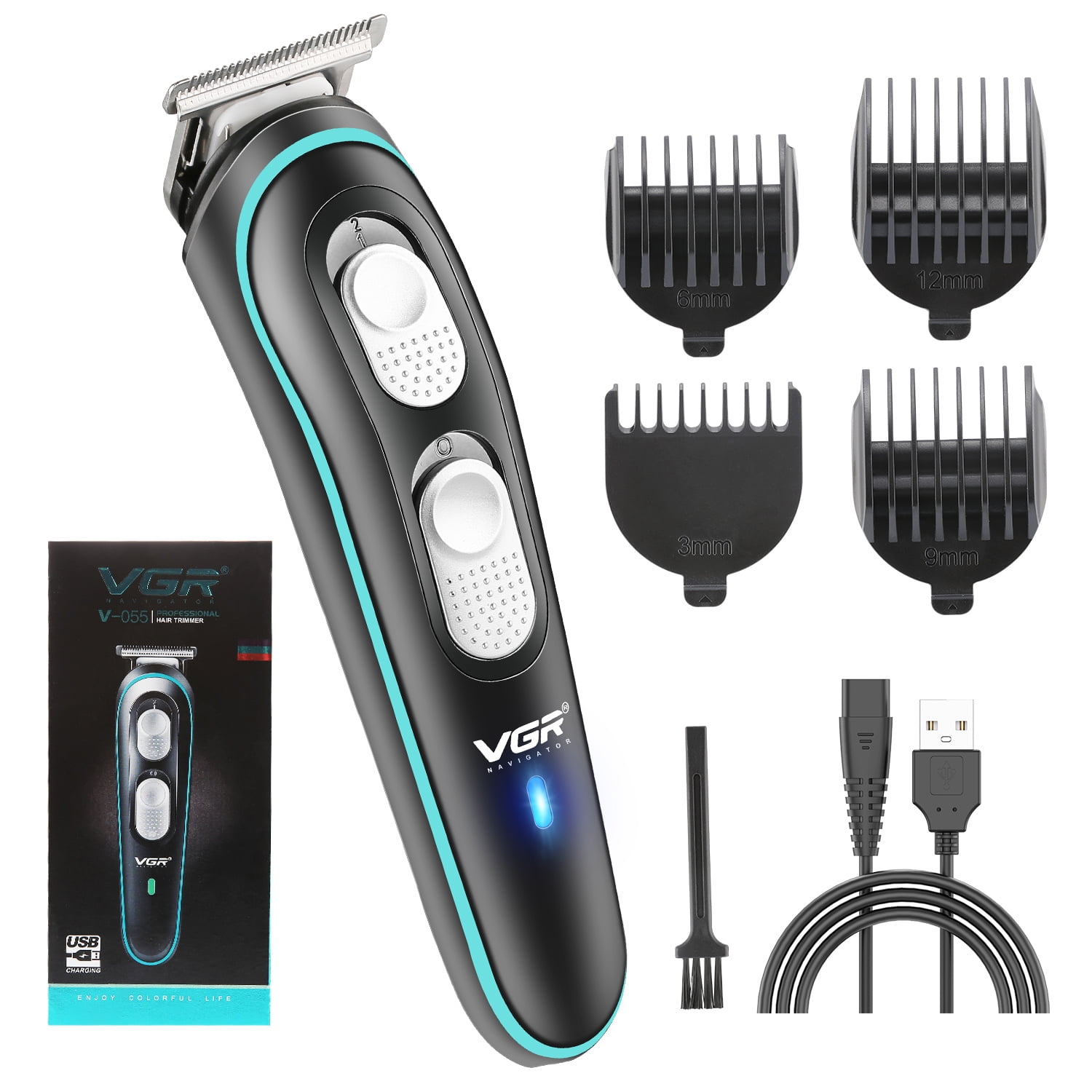 SEREED Hair Clippers Beard Trimmer for Men, Real Zero Gapped Cordless Electric Hair Trimmer Portable Mens Barbers Grooming Kit Beard Trimmer
