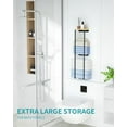 thumbnail image 2 of ANHXN Towel Racks for Bathroom,Wall Towel Holder with Wood Shelf, Metal Wall Mounted Towel Rack Bathroom Organizers and Storage, 2 of 5