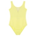 thumbnail image 3 of Rswnyirn Kids Girls Sleeveless Gymnastics Leotard Sheer Mesh Ballet Dance Bodysuit Dancewear Yellow 15-16, 3 of 7