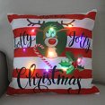 thumbnail image 4 of 45cm LED Christmas Cushion Cover Glowing Pillowcase with Lights 2023 Christmas Decorations for Home Navidad New Year Xmas Decor, 4 of 5