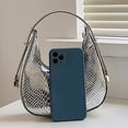 thumbnail image 2 of Bolsa de moda para mujer hobo en forma de U con patrón de cocodrilo para informal (Plata) Tmvgtek Para Estrenar, 2 of 9