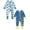 Z16-Light Blue/Navy, variant on Weebloom Baby Boys Girls Romper Footless Bamboo Jumpsuit Comfortable Stylish Bodysuit 0-24 Months Sleepwear Loungewear Pjs Sleepers Pajamas Onesie Green 6-12 Months