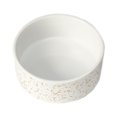thumbnail image 2 of PetRageous 18432 Speckles Round Stoneware Dog Bowl 5-Inch Width and 2-Inch Height 2-Cups Capacity, White SF1, 2 of 3