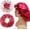 001 Wine/Blush, variant on Adjustable Silk Satin Bonnet Hair Care Caps for Women Girls Loose-fitting Reversible Sleeping Cap Shower Caps Hair Wrap Bonnets (003 Spruce/Blush)