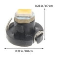 thumbnail image 4 of EIGTHTAIL 10Pcs Indicator Light Bulb T3 LED 3528 SMD Car Cluster Gauges Dashboard Instrument Panel Light Bulb (Yellow), 4 of 5