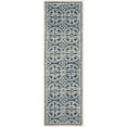 thumbnail image 6 of SAFAVIEH Cambridge Leslie Geometric Wool Area Rug, Navy Blue/Ivory, 11'6" x 16', 6 of 9